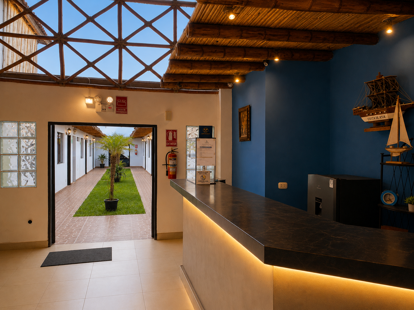 Recepción del hotel